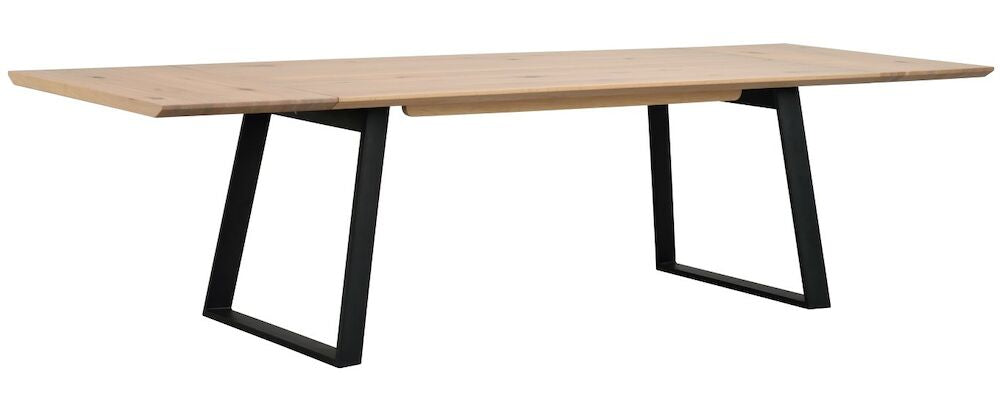 MELVILLE Esstisch Weiß pigmentiert/Schwarz 210x95x75cm - ZEN ZONE