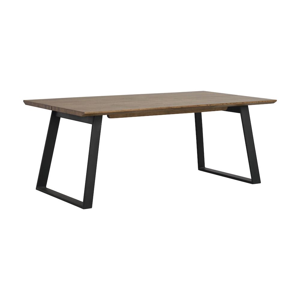 MELVILLE Esstisch Braun/Schwarz 210x95x75cm - ZEN ZONE