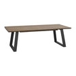 MELVILLE Couchtisch Braun/Schwarz 140x65x46cm - ZEN ZONE
