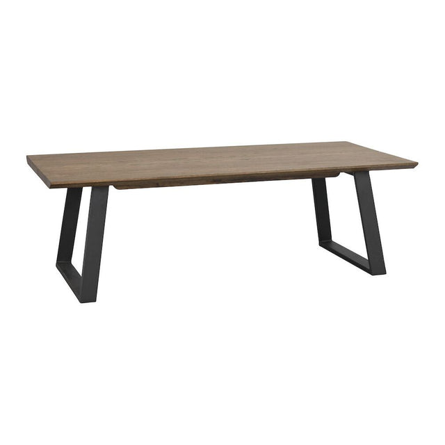 MELVILLE Couchtisch Braun/Schwarz 140x65x46cm - ZEN ZONE