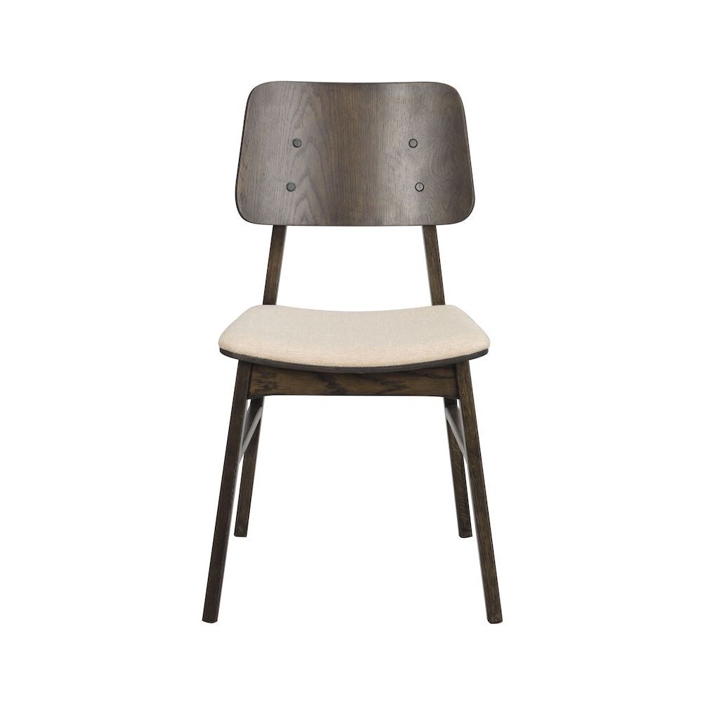 NAGANO Esszimmerstuhl Braun/Beige 50x51x85cm - ZEN ZONE