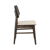 NAGANO Esszimmerstuhl Braun/Beige 50x51x85cm - ZEN ZONE