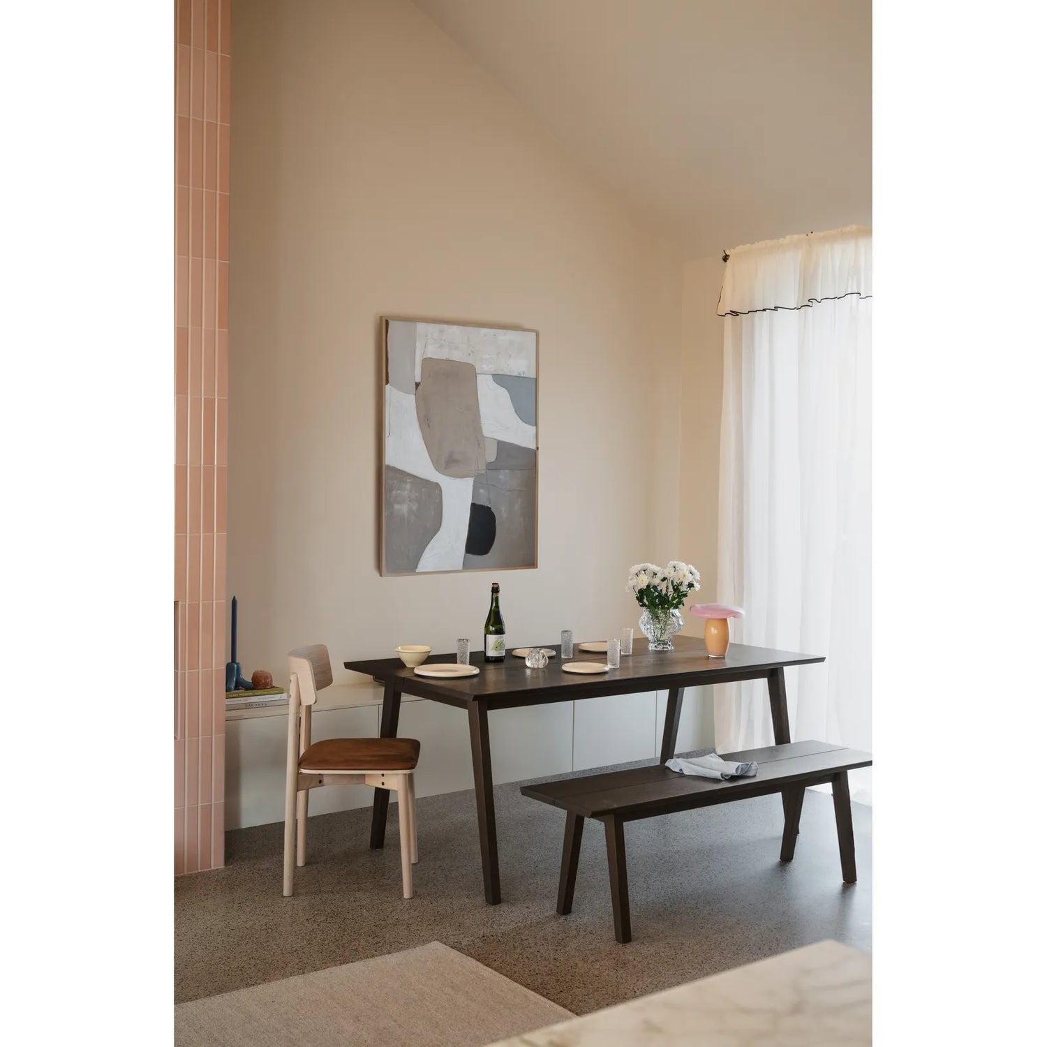 MELFORT Esstisch aus Birke und Wildeiche, in Braun, 180x90x75 cm - ZEN ZONE Furniture
