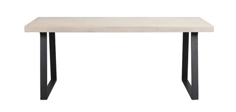 BROOKLYN Esstisch Weiß pigmentiert/Schwarz 170x95x75cm - ZEN ZONE