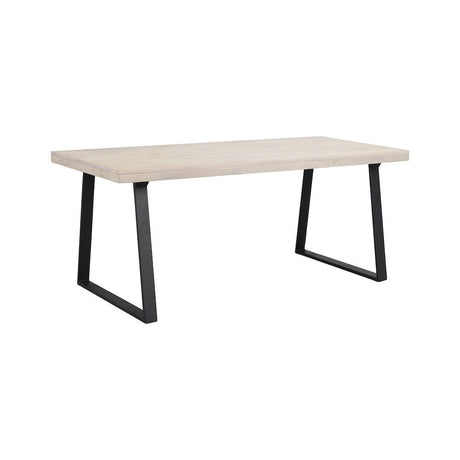 BROOKLYN Esstisch Weiß pigmentiert/Schwarz 170x95x75cm - ZEN ZONE