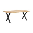 BROOKLYN Esstisch Eiche/Schwarz X-Beine 170x95x75cm - ZEN ZONE