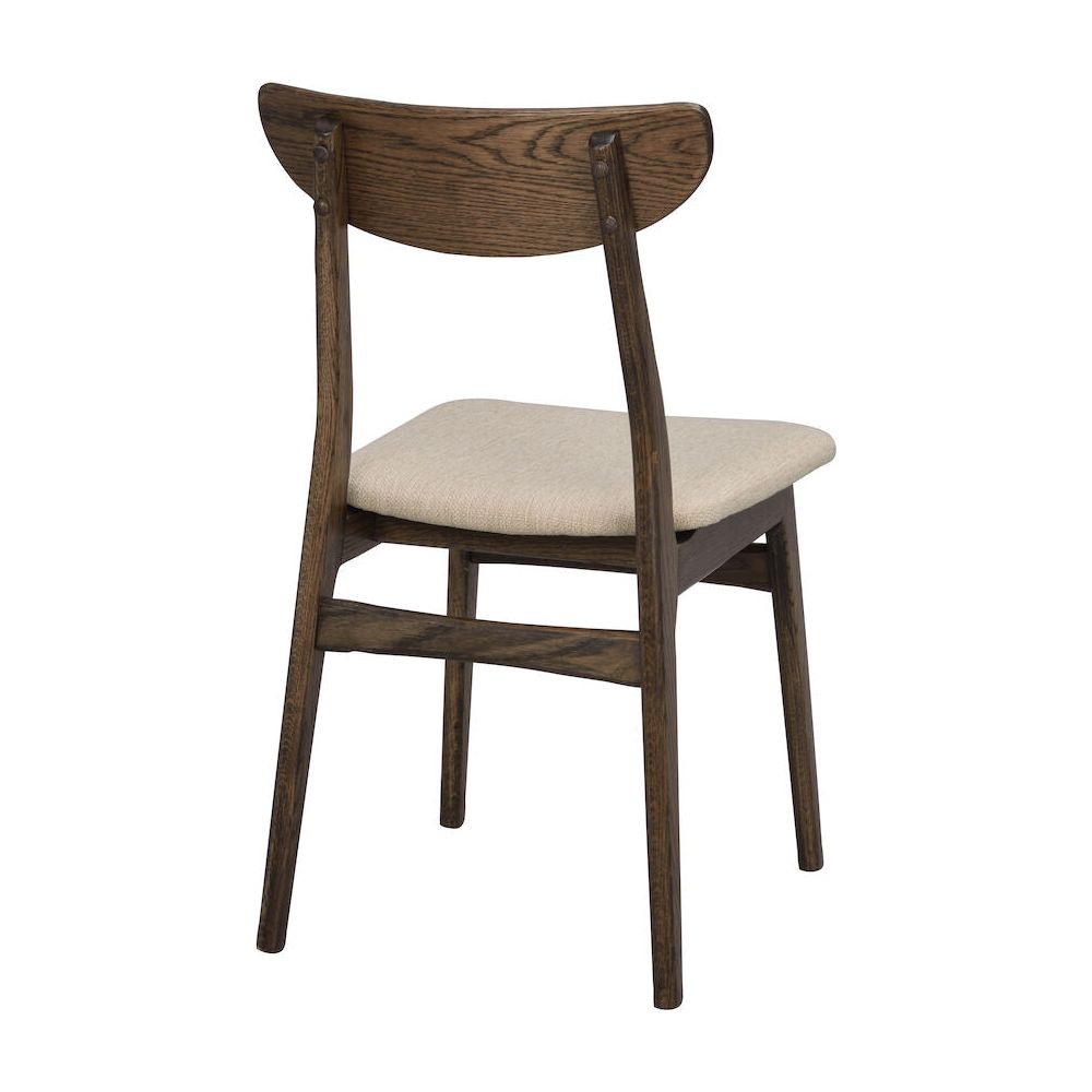 RODHAM Esszimmerstuhl Braun/Beige 44x51x82cm - ZEN ZONE