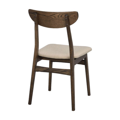 RODHAM Esszimmerstuhl Braun/Beige 44x51x82cm - ZEN ZONE