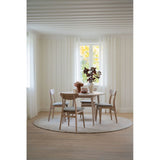 RODHAM Essstuhl Weiß pigmentiert/Graubeige 44x51x82cm - ZEN ZONE Furniture