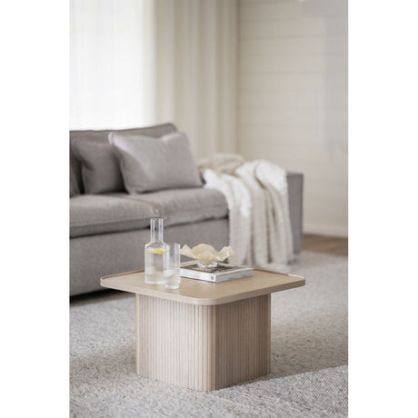 SULLIVAN Couchtisch Weiß pigmentiert 60x60x37cm - ZEN ZONE