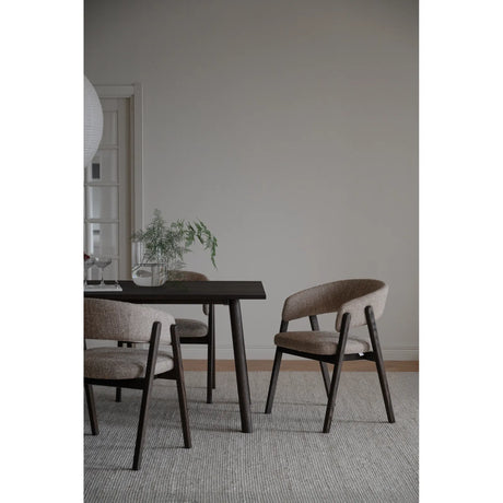 BARNABY Essstuhl aus Eiche und Stoff, 2er-Pack - ZEN ZONE Furniture