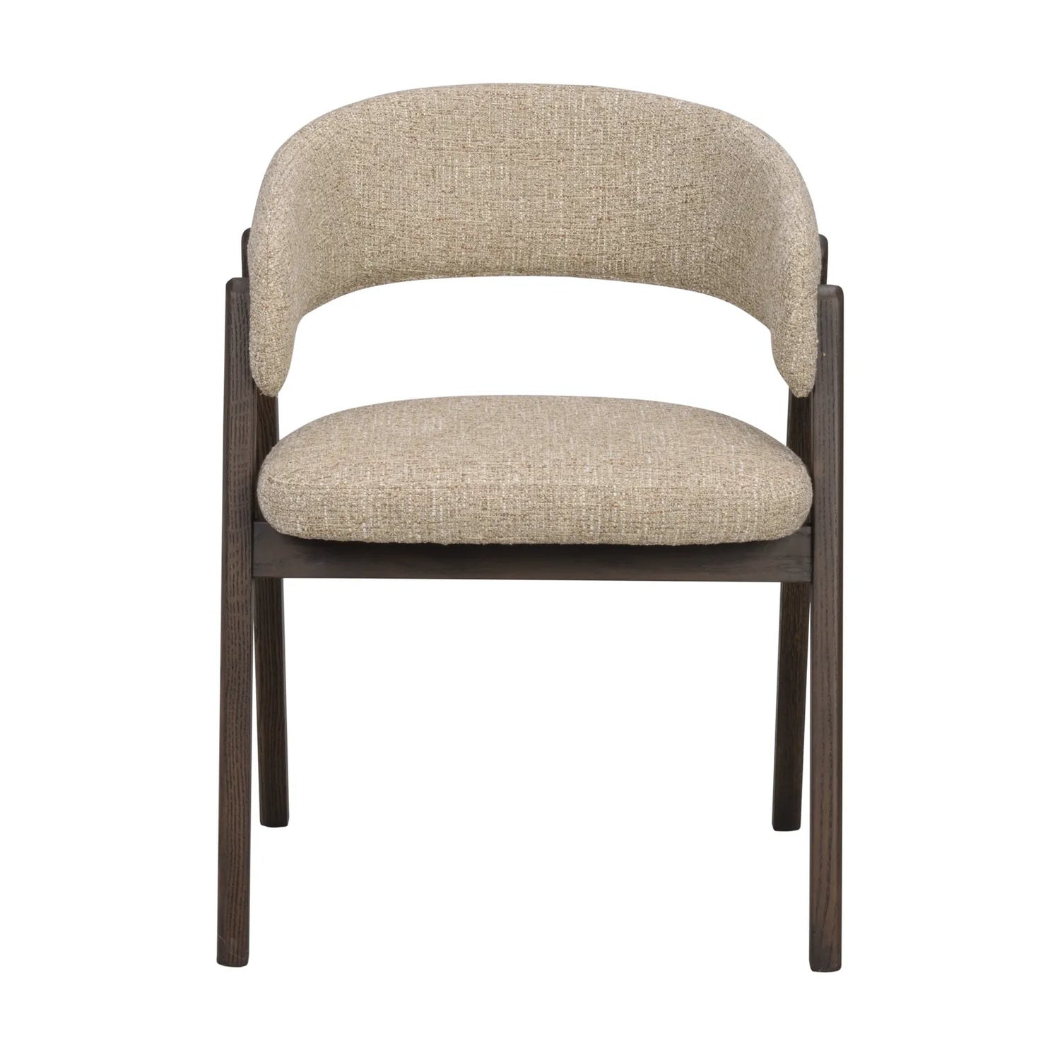 BARNABY Essstuhl aus Eiche und Stoff, 2er-Pack - ZEN ZONE Furniture