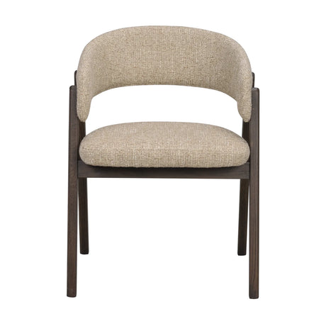 BARNABY Essstuhl aus Eiche und Stoff, 2er-Pack - ZEN ZONE Furniture