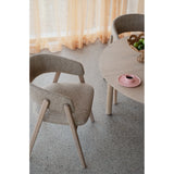 BARNABY Essstuhl aus Eiche und Stoff, 2er-Pack - ZEN ZONE Furniture