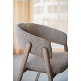 BARNABY Essstuhl aus Eiche und Stoff, 2er-Pack - ZEN ZONE Furniture