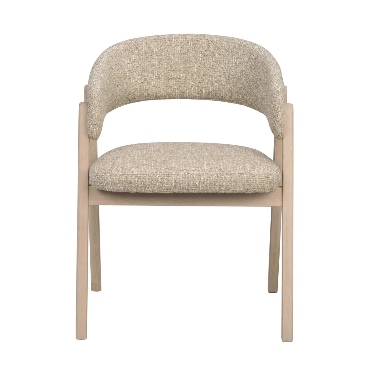 BARNABY Essstuhl aus Eiche und Stoff, 2er-Pack - ZEN ZONE Furniture