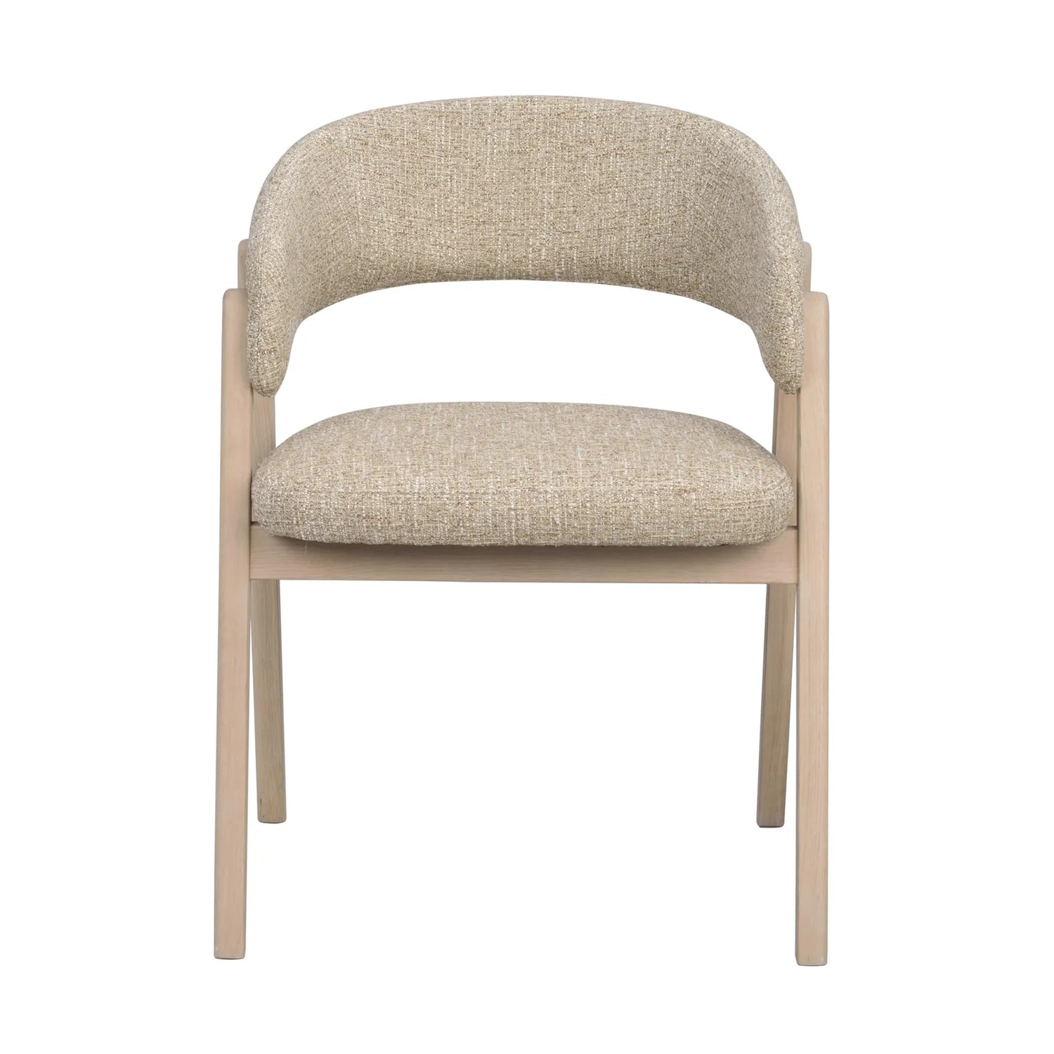 BARNABY Essstuhl aus Eiche und Stoff, 2er-Pack - ZEN ZONE Furniture