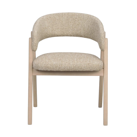 BARNABY Essstuhl aus Eiche und Stoff, 2er-Pack - ZEN ZONE Furniture