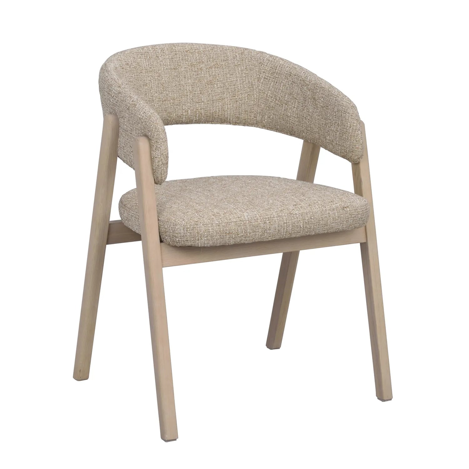 BARNABY Essstuhl aus Eiche und Stoff, 2er-Pack - ZEN ZONE Furniture