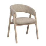 BARNABY Essstuhl aus Eiche und Stoff, 2er-Pack - ZEN ZONE Furniture