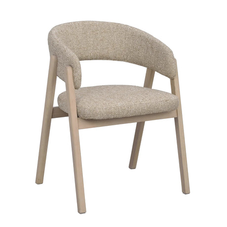 BARNABY Essstuhl aus Eiche und Stoff, 2er-Pack - ZEN ZONE Furniture