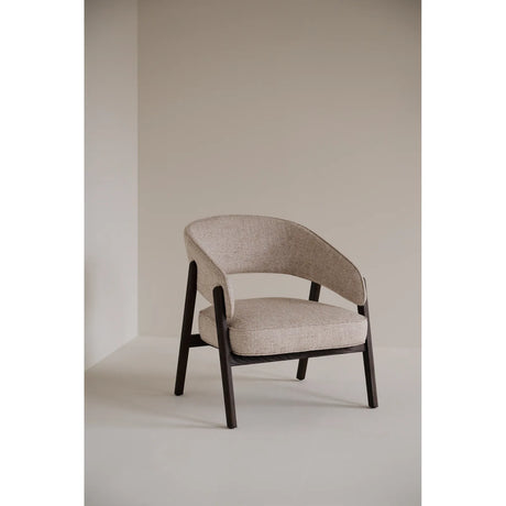 BARNABY Loungesessel aus Eiche und Stoff, 69x70x75 cm - ZEN ZONE Furniture