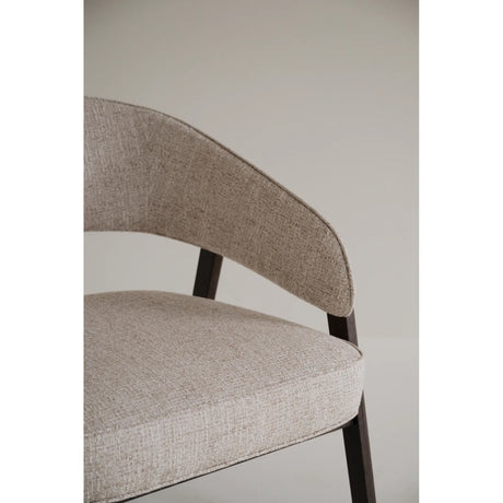 BARNABY Loungesessel aus Eiche und Stoff, 69x70x75 cm - ZEN ZONE Furniture