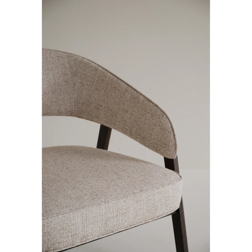 BARNABY Loungesessel aus Eiche und Stoff, 69x70x75 cm - ZEN ZONE Furniture