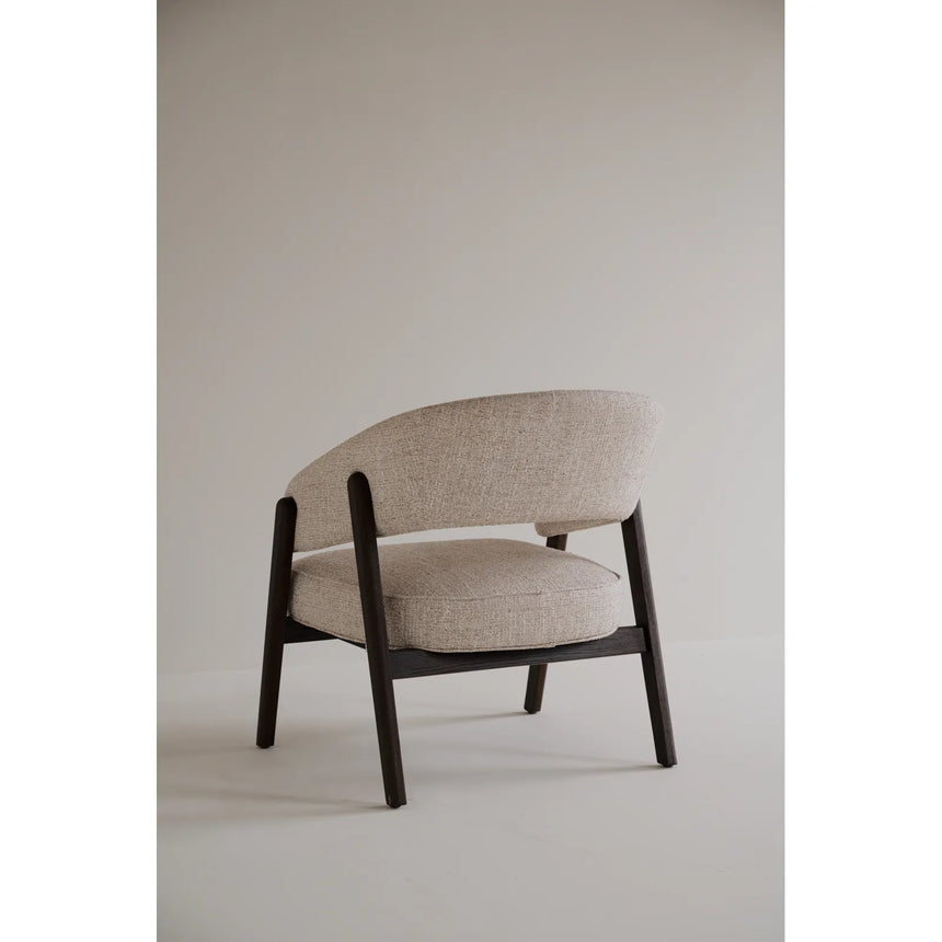 BARNABY Loungesessel aus Eiche und Stoff, 69x70x75 cm - ZEN ZONE Furniture