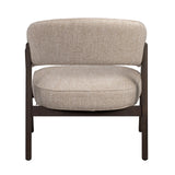 BARNABY Loungesessel aus Eiche und Stoff, 69x70x75 cm - ZEN ZONE Furniture