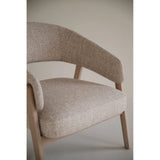 BARNABY Loungesessel aus Eiche und Stoff, 69x70x75 cm - ZEN ZONE Furniture