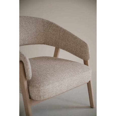 BARNABY Loungesessel aus Eiche und Stoff, 69x70x75 cm - ZEN ZONE Furniture