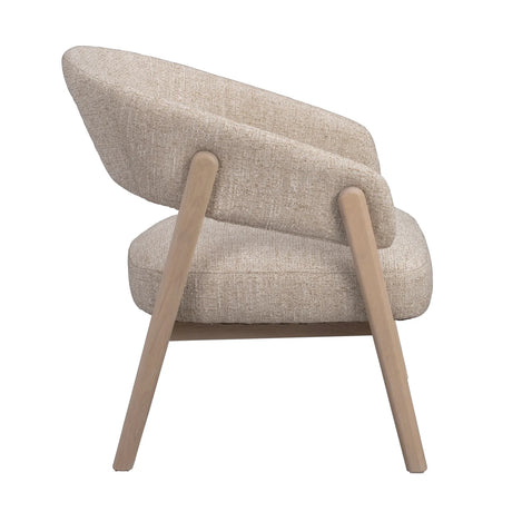 BARNABY Loungesessel aus Eiche und Stoff, 69x70x75 cm - ZEN ZONE Furniture