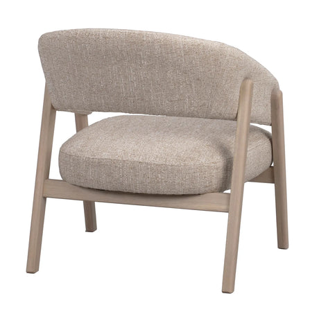 BARNABY Loungesessel aus Eiche und Stoff, 69x70x75 cm - ZEN ZONE Furniture