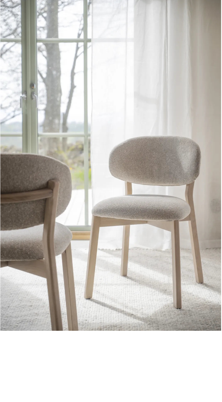 PATTERSON Essstuhl aus Eiche, 60x50x81 cm