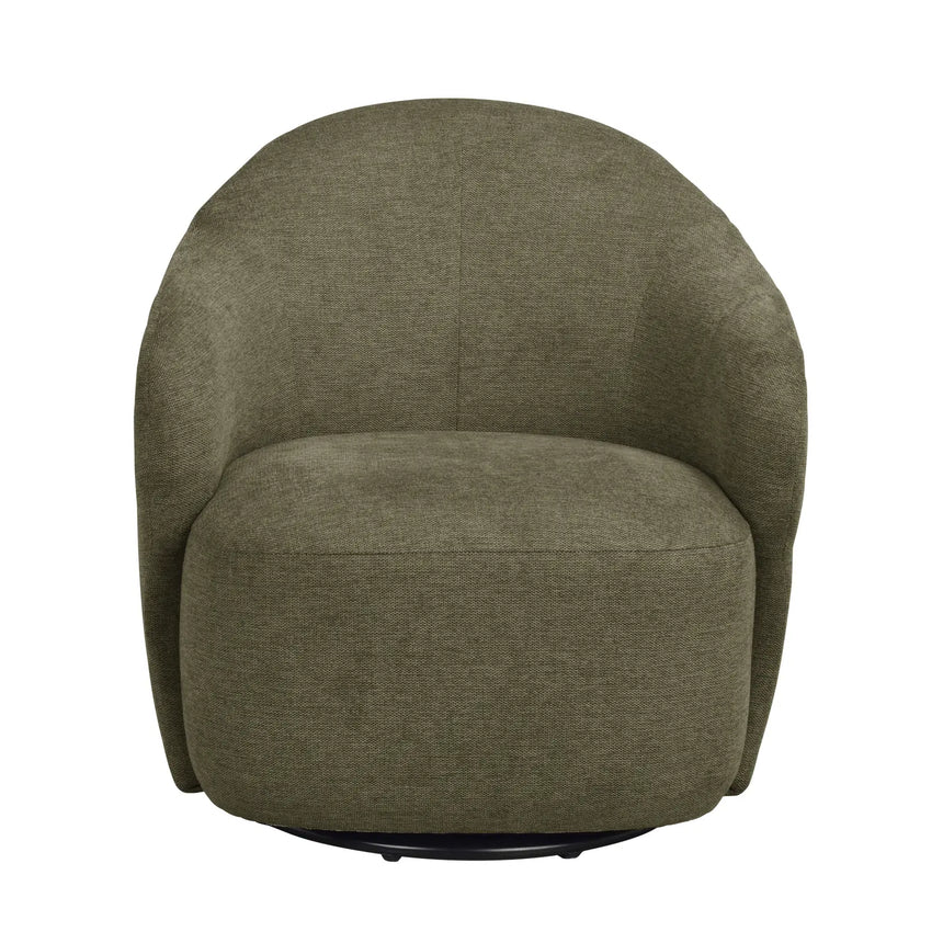 CHAPELTOWN Sofasessel, drehbar, aus Stoff in Grün, 76x80x80 cm - ZEN ZONE Furniture