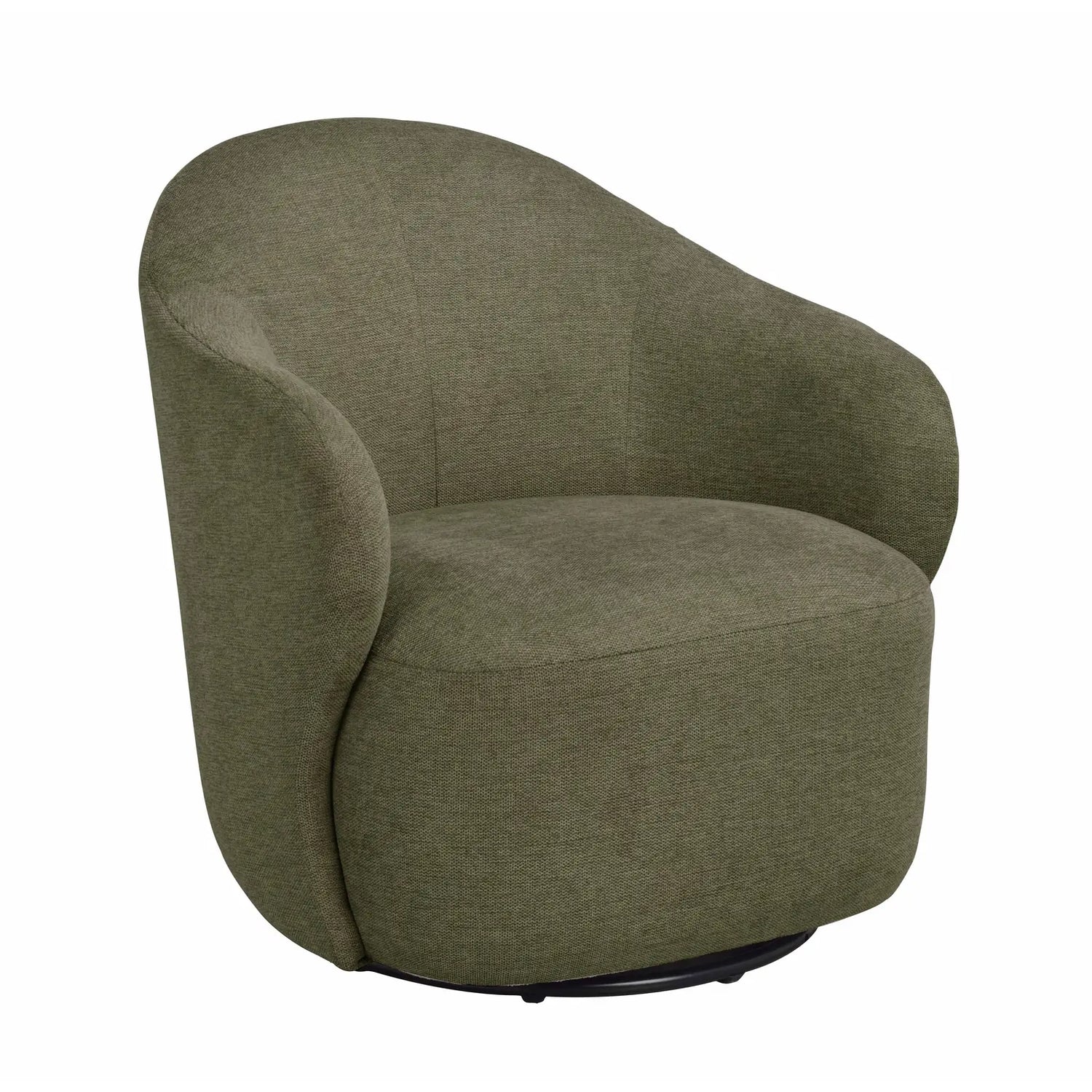 CHAPELTOWN Sofasessel, drehbar, aus Stoff in Grün, 76x80x80 cm - ZEN ZONE Furniture