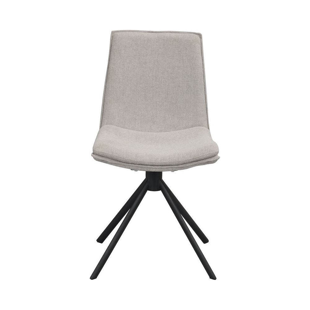 LOWELL Esszimmerstuhl Grau/Schwarz 46x58x86cm - ZEN ZONE