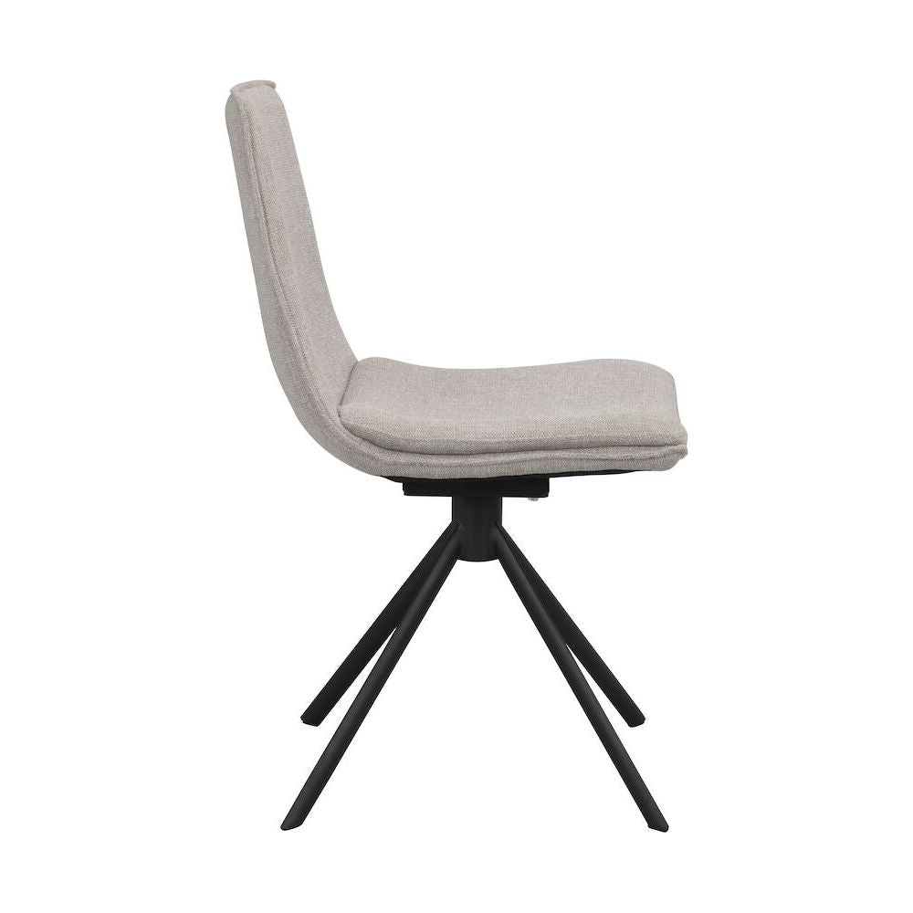 LOWELL Esszimmerstuhl Grau/Schwarz 46x58x86cm - ZEN ZONE