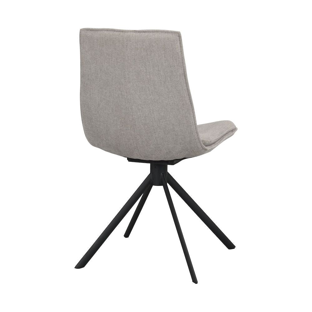 LOWELL Esszimmerstuhl Grau/Schwarz 46x58x86cm - ZEN ZONE