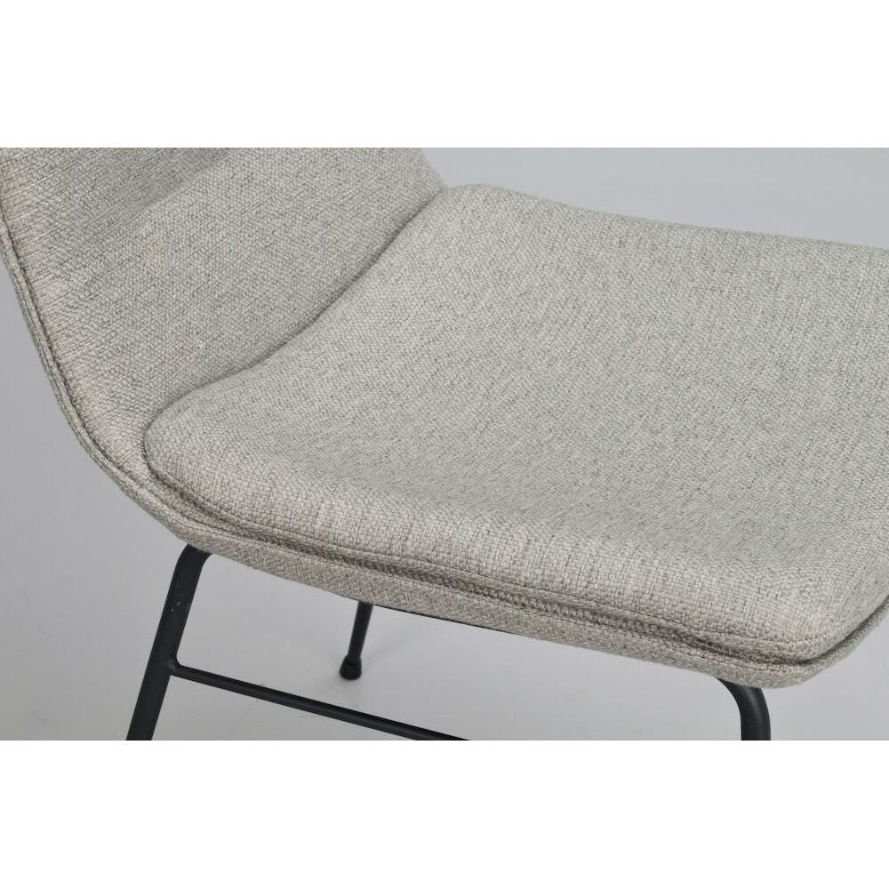 LOWELL Esszimmerstuhl Grau/Schwarz 46x62x86cm - ZEN ZONE