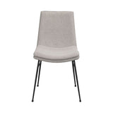 LOWELL Esszimmerstuhl Grau/Schwarz 46x62x86cm - ZEN ZONE