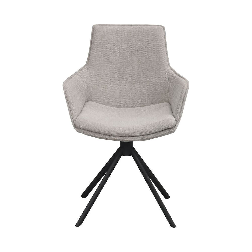 LOWELL Esszimmerstuhl Grau/Schwarz 59x58x86cm - ZEN ZONE