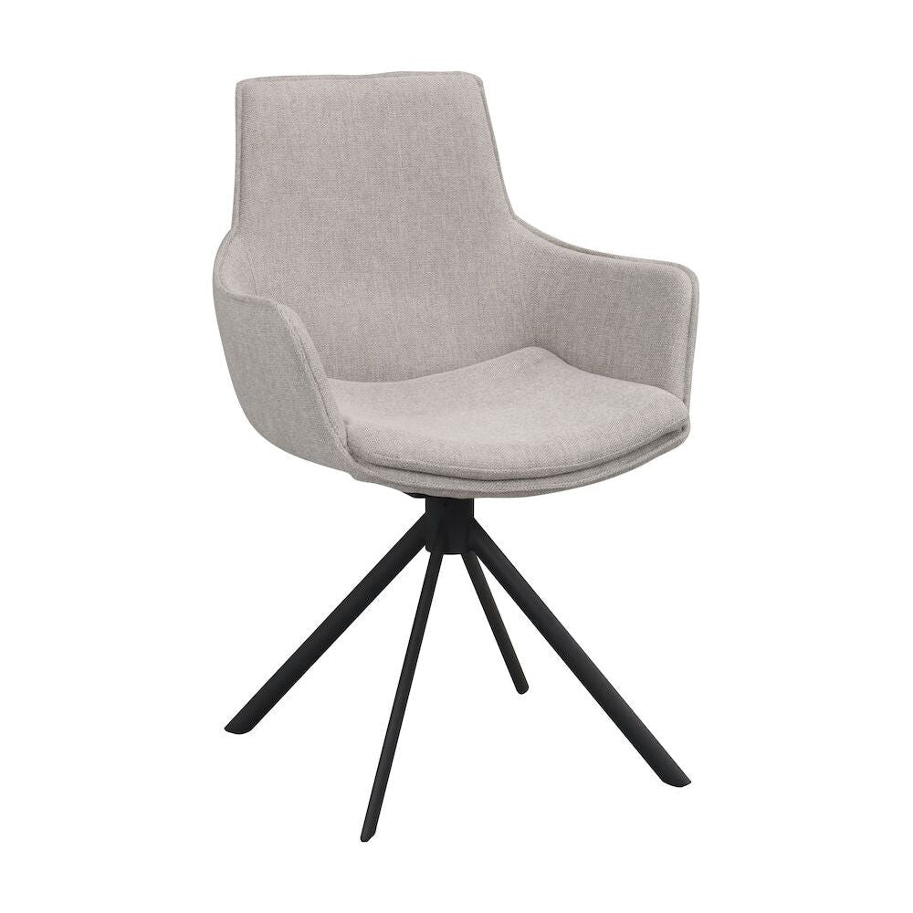 LOWELL Esszimmerstuhl Grau/Schwarz 59x58x86cm - ZEN ZONE