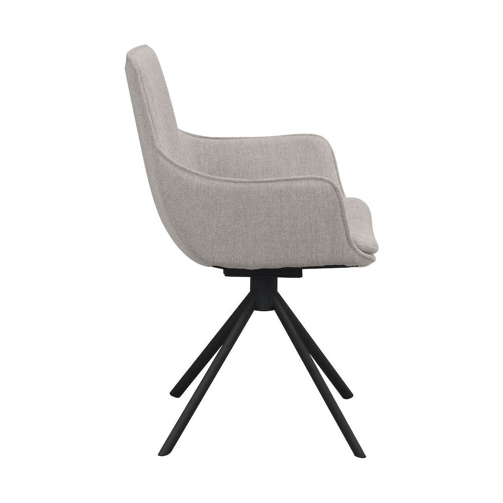 LOWELL Esszimmerstuhl Grau/Schwarz 59x58x86cm - ZEN ZONE