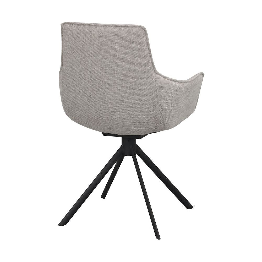 LOWELL Esszimmerstuhl Grau/Schwarz 59x58x86cm - ZEN ZONE