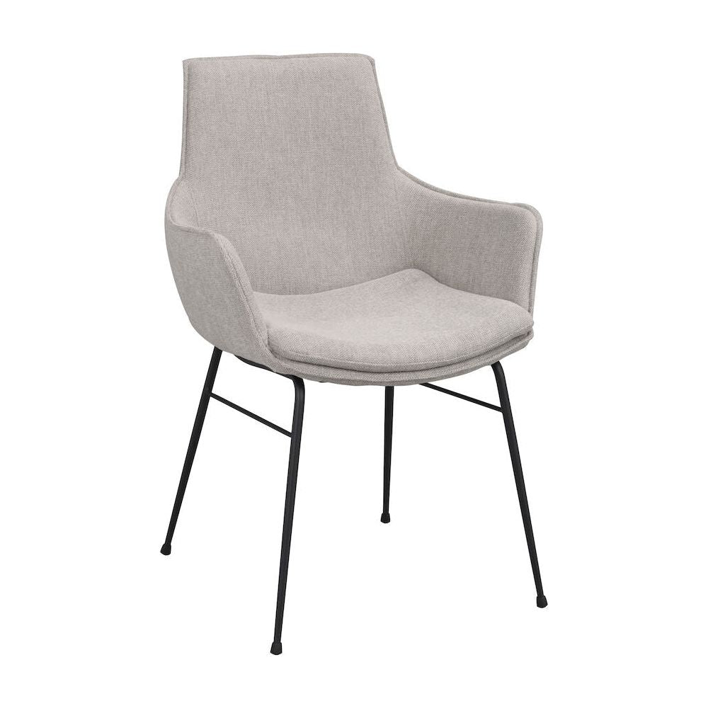 LOWELL Esszimmerstuhl Grau/Schwarz 59x62x86cm - ZEN ZONE