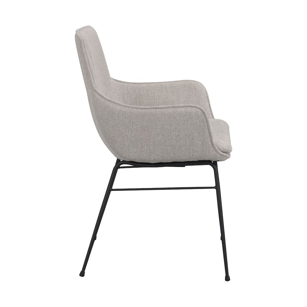 LOWELL Esszimmerstuhl Grau/Schwarz 59x62x86cm - ZEN ZONE