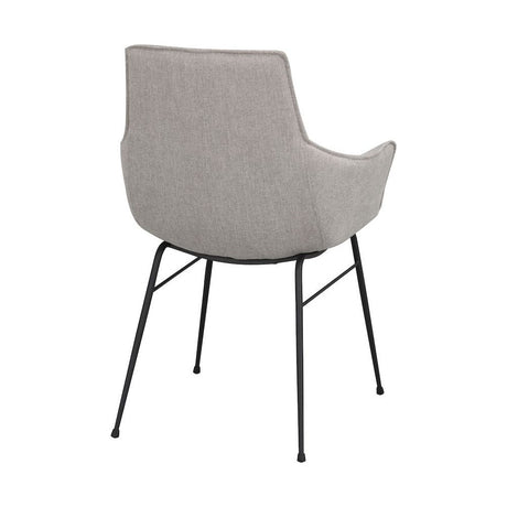 LOWELL Esszimmerstuhl Grau/Schwarz 59x62x86cm - ZEN ZONE