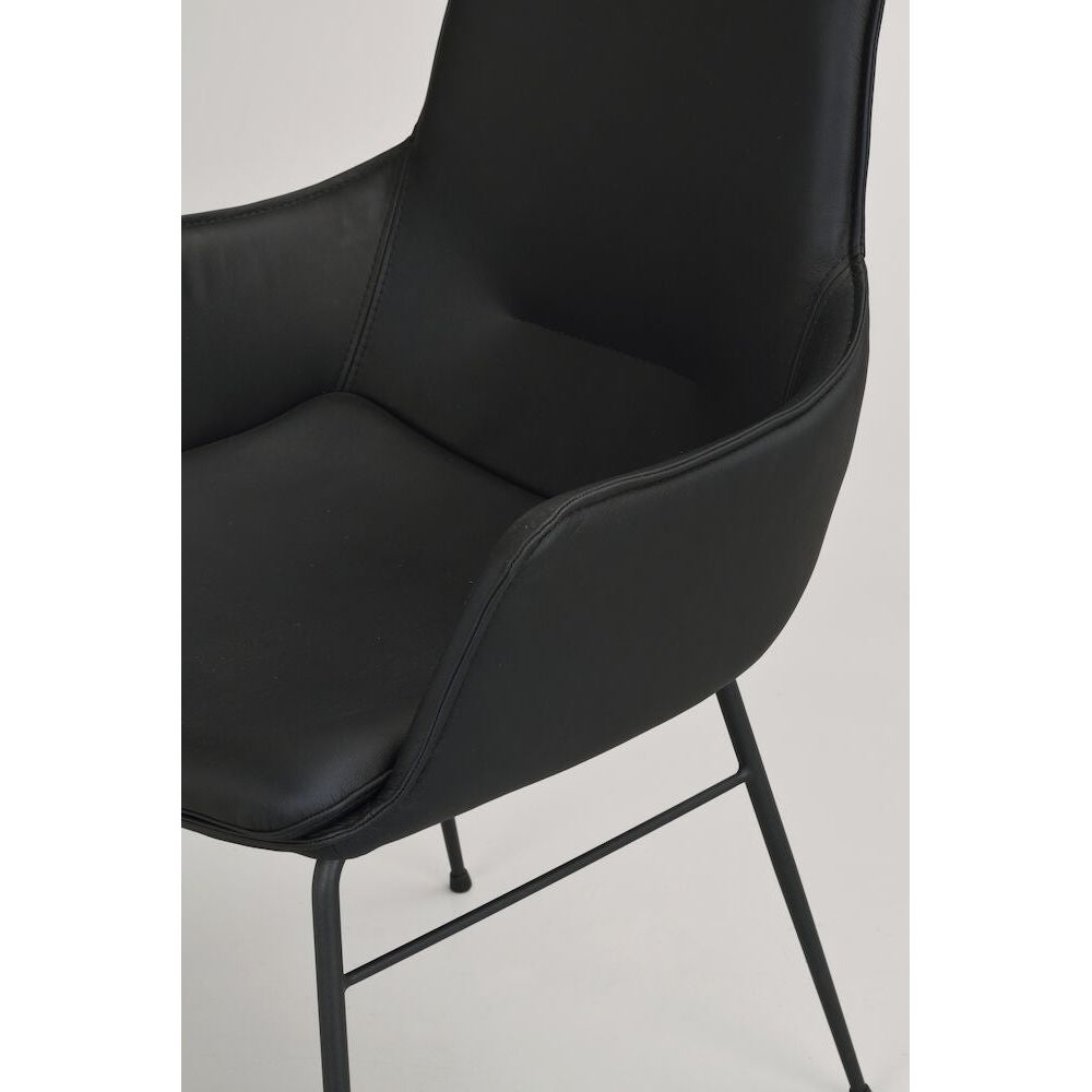 LOWELL Esszimmerstuhl Schwarz 59x62x86cm - ZEN ZONE